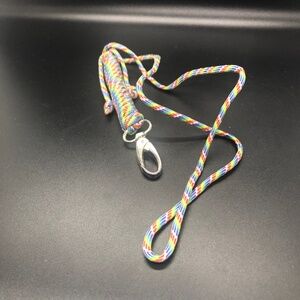Multi Color Paracord Neck Keychain Id Hang Tag Lanyard Necklace